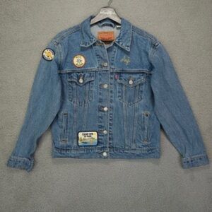 Levi's Denim Jacket with Colorful Patches